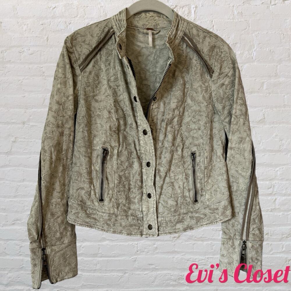 Free People Women's Jacket Size 10 Vintage 80’s Look